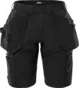 Fristads Rakentajan stretch shortsit naisten 2601 GLWS, Musta - Fristads Työshortsit - 301287-940 - 1