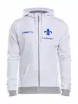 In-the-zone Full Zip Hood M, White/Platinum/Grey Melange - Craft Vaatteet - 1904156-2900 - 1