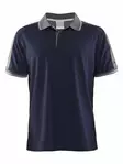 Noble Polo Pique Shirt M, Navy/Dk Grey Melange - Craft Vaatteet - 1905075-2390 - 1