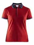 Noble Polo Pique Shirt W, Bright Red/Navy - Craft Vaatteet - 1905074-2430 - 1