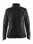 Noble Zip Jacket Heavy Knit fleece W, Black Melange/Black/Platinum - Craft Vaatteet - 1904588-9920 - 1