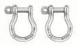 Petzl SHACKLES 2 kpl/pkt - Petzl putoamissuojaimet - C087AA00 - 1