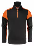 Printer Prime Halfzip Sweater, Musta / Oranssi - Kaikki Profiilivaatemerkit - 2262069-9030 - 1