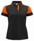 Printer Prime Polo Lady, musta / oranssi - Kaikki Profiilivaatemerkit - 2265025-9030 - 1
