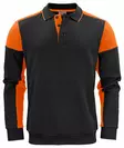 Printer Prime Polosweater, musta / oranssi - Kaikki Profiilivaatemerkit - 2262060-9030 - 1