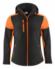 Printer Prime Softshell Lady, musta / oranssi - Kaikki Profiilivaatemerkit - 2261066-9030 - 1
