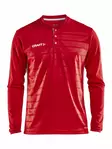 Pro Control Button Jersey LS M, Bright Red/White - Craft Vaatteet - 1906865-430900 - 1