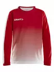 Pro Control Fade Jersey LS Jr, Bright Red/White - Craft Vaatteet - 1906854-430900 - 1