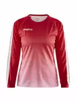 Pro Control Fade Jersey LS W, Bright Red/White - Craft Vaatteet - 1906853-430900 - 1