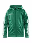 Pro Control Hood Jacket Jr, Team Green/White - Craft Vaatteet - 1906718-651900 - 1