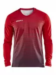 Pro Control Stripe Jersey LS M, Bright Red/Navy - Craft Vaatteet - 1906849-430390 - 1