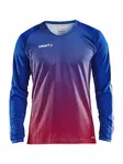 Pro Control Stripe Jersey LS M, Club Cobolt/Bright Red - Craft Vaatteet - 1906849-346430 - 1