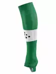 Pro Control Stripe W-O Foot Socks Senior, Team Green/White - Craft Vaatteet - 1906742-651900 - 1