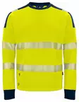 ProJob 6108 Collegepaita HV LK3/2, Yellow - Projob Huomiopaidat - 646108-10 - 1