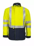 ProJob 8402 Palosuojattu Huomiotakki, Keltainen/tummansininen - Projob Työtakit - 648402-10 - 1