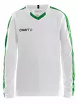 Progress Jersey Contrast LS Jr, White/Team Green - Craft Vaatteet - 1906889-3900 - 1