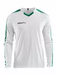 Progress Jersey Contrast LS M, White/Team Green - Craft Vaatteet - 1906887-3900 - 1