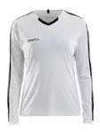 Progress Jersey Contrast LS W, White/Black - Craft Vaatteet - 1906888-1900 - 1