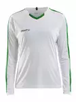 Progress Jersey Contrast LS W, White/Team Green - Craft Vaatteet - 1906888-3900 - 1