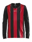 Progress Jersey Stripe LS Jr, Bright Red/Black - Craft Vaatteet - 1906892-9430 - 1