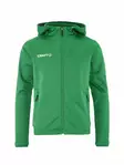 Craft Evolve 2.0 Brushed Hood Jacket JR, Team Green - Craft Vaatteet - 1916043-651000 - 1