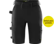 Fristads Flex rakentajan stretch shortsit naisten 2804 GHST, Musta - Fristads Työshortsit - 301461-940 - 1