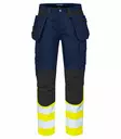 ProJob 6560 Housut HV LK1, Yellow/Navy - Projob Huomiohousut - 646560-10 - 1