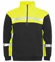 ProJob 7102 Half-zip Collegepaita, Black/Yellow - Projob Työpaidat - 647102-9910 - 1