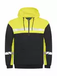 ProJob 7104 Half-zip Huppari, Black/Yellow - Projob Työpaidat - 647104-9910 - 1