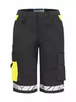 ProJob 7514 Shortsit Naiset, Black/Yellow - Projob Työshortsit - 647514-9910 - 1