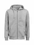UM Full Zip Hoodie Regular Fit, Grey Melange - Kaikki Profiilivaatemerkit - 3450010-120 - 1