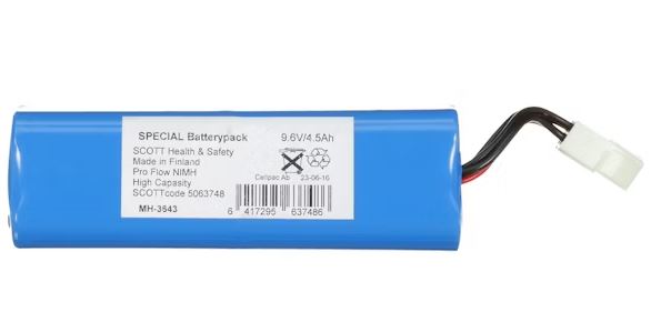 3M Proflow Akku 9,6V/4,5Ah, 2 johtoa - 3M hengityksensuojaimet - PF-630 - 1