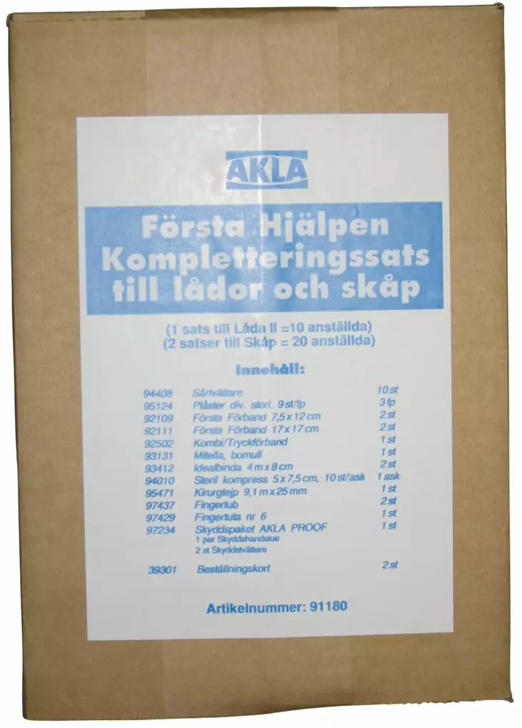 Akla 91180 Täyttösarja - Ensiaputuotteet - 91180 - 1