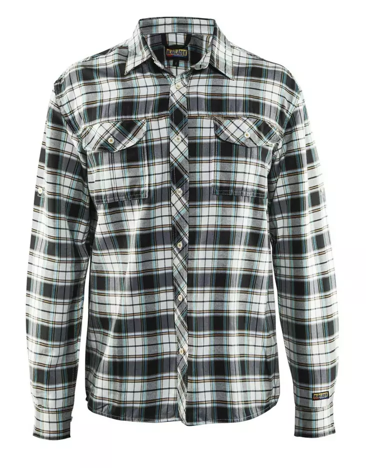 Blåkläder Flanellipaita Ruudullinen. Musta/ luonnonvalkoinen - Blåkläder Työvaatteet - 329911369920 - 1