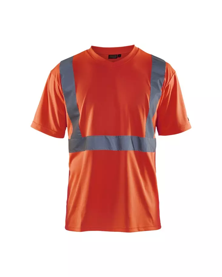Blåkläder Highvis t-paita Huomio punainen - Blåkläder Huomiotyövaatteet - 331310095500 - 1
