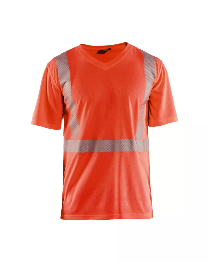 Blåkläder Highvis t-paita Huomio punainen - Blåkläder Huomiotyövaatteet - 338610135500 - 1