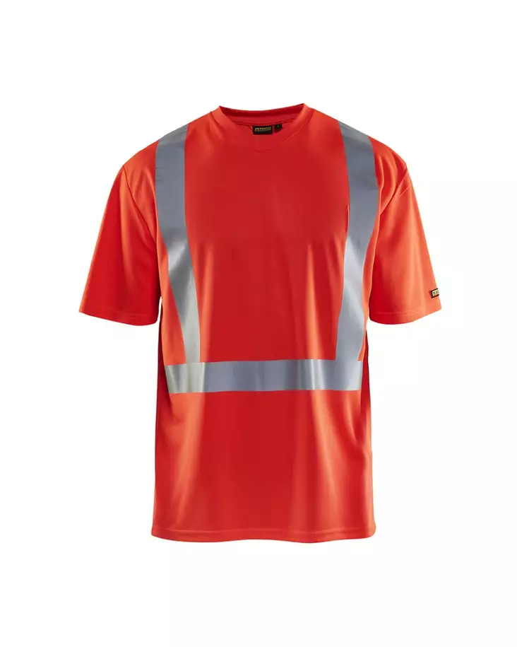 Blåkläder Highvis t-paita, UV-suojattu Huomio punainen - Blåkläder Huomiotyövaatteet - 338210115500 - 1