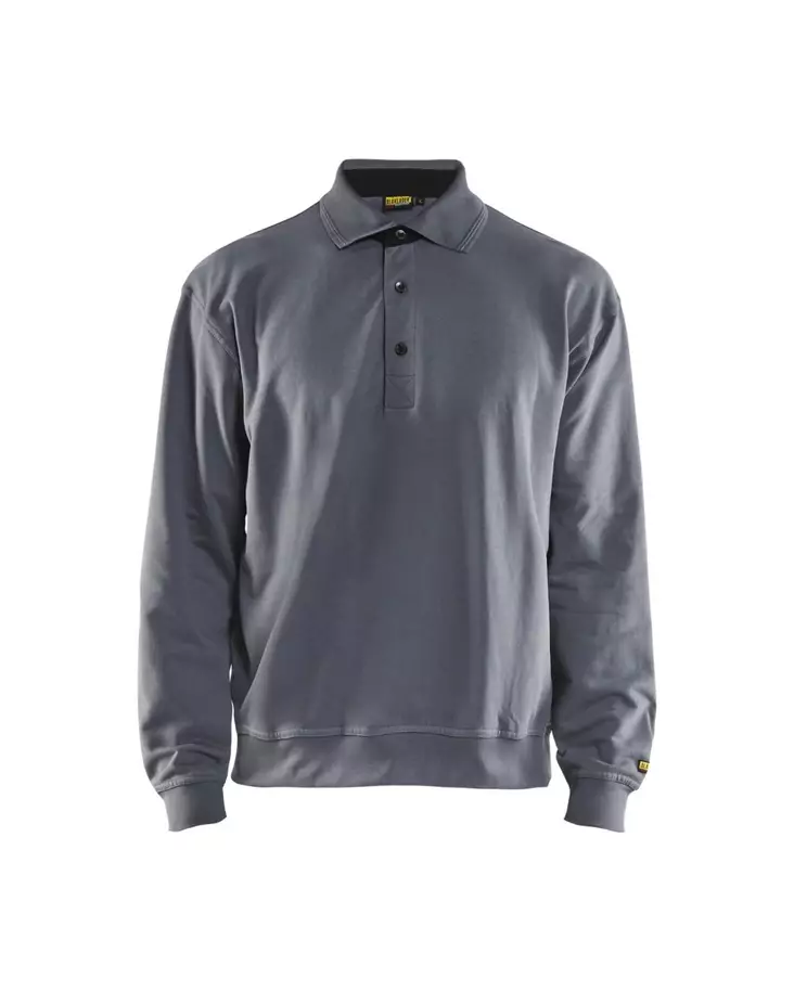 Blåkläder Kauluksellinen collegepaita Harmaa - Blåkläder Työvaatteet - 337011589400 - 1