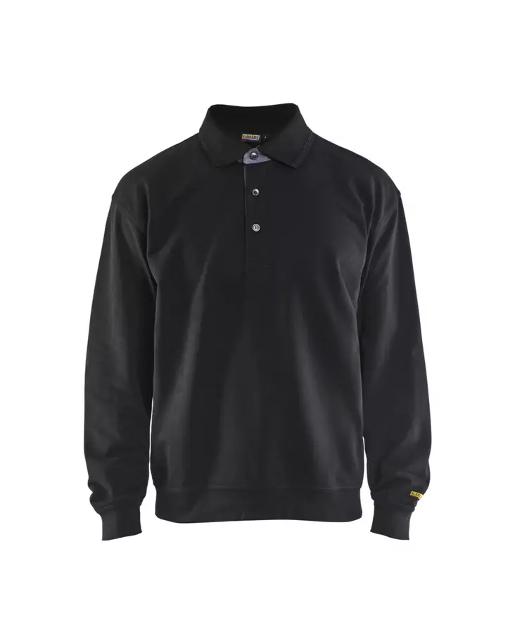 Blåkläder Kauluksellinen collegepaita Musta - Blåkläder Työvaatteet - 337011589900 - 1