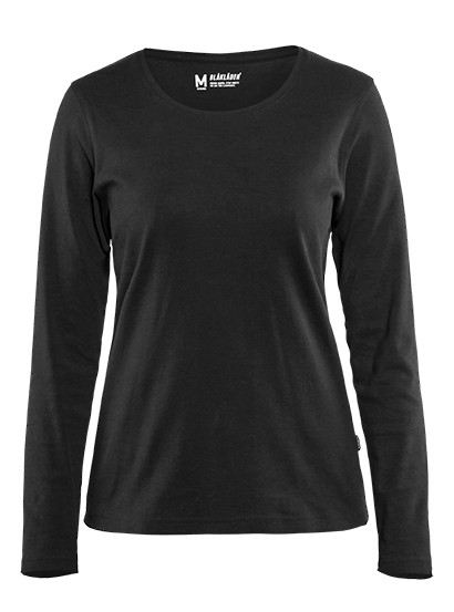Blåkläder Naisten pitkähihainen t-paita Musta - Blåkläder Työvaatteet - 330110329900 - 1