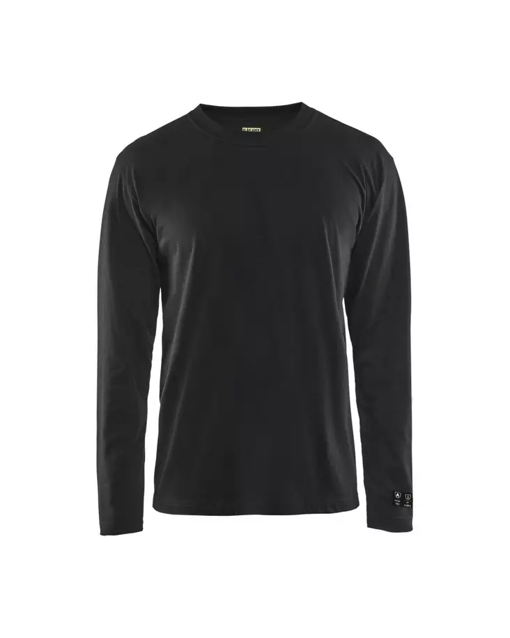 Blåkläder Palosuojattu pitkähihainen t-paita Musta - Blåkläder Työvaatteet - 348317179900 - 1