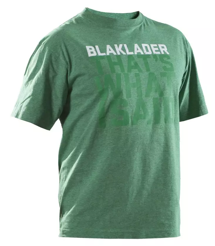 Blåkläder T-paita That's what I said Vihreä - Blåkläder Työvaatteet - 802110434400 - 1