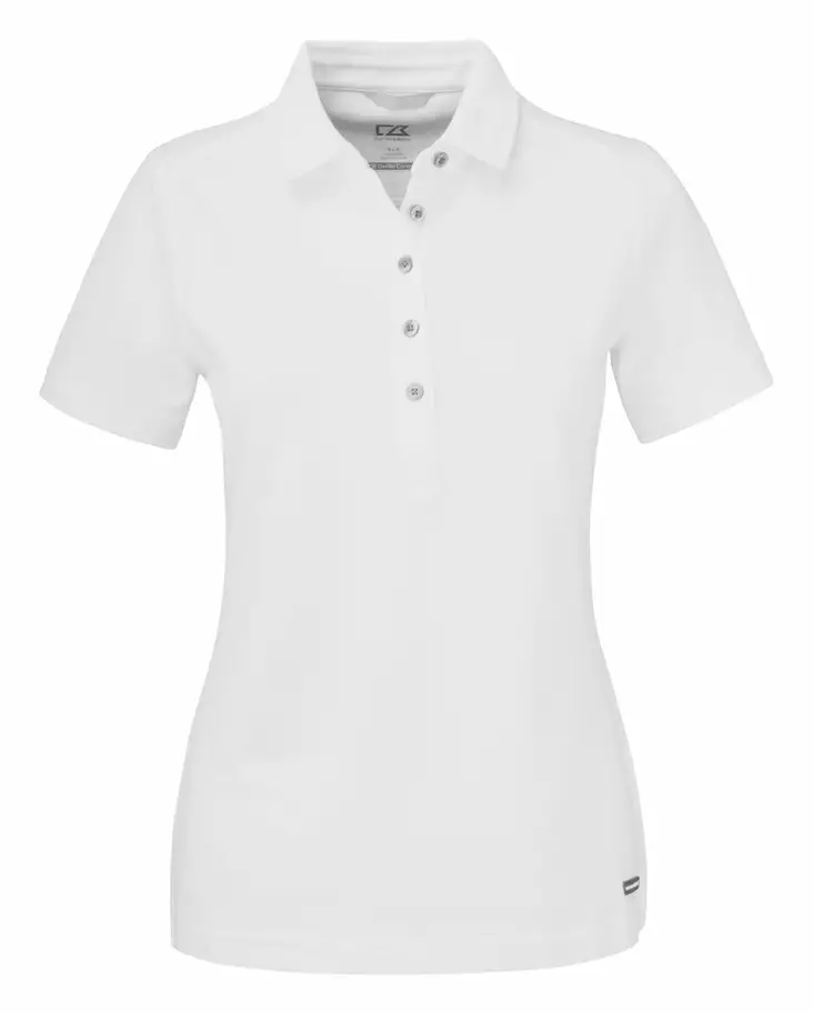 C&B Advantage Polo Ladies, White - Cutter & Buck Vaatteet - 354419-00 - 1