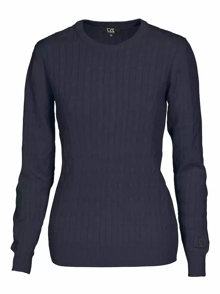 C&B Blakely Knitted Sweater Ladies', Syvänsininen - Cutter & Buck Vaatteet - 355403-580 - 1