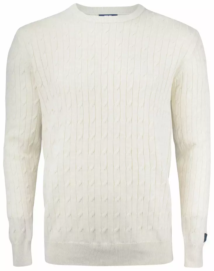 C&B Blakely Knitted Sweater Men's, Sand Melange - Cutter & Buck Vaatteet - 355402-810 - 1