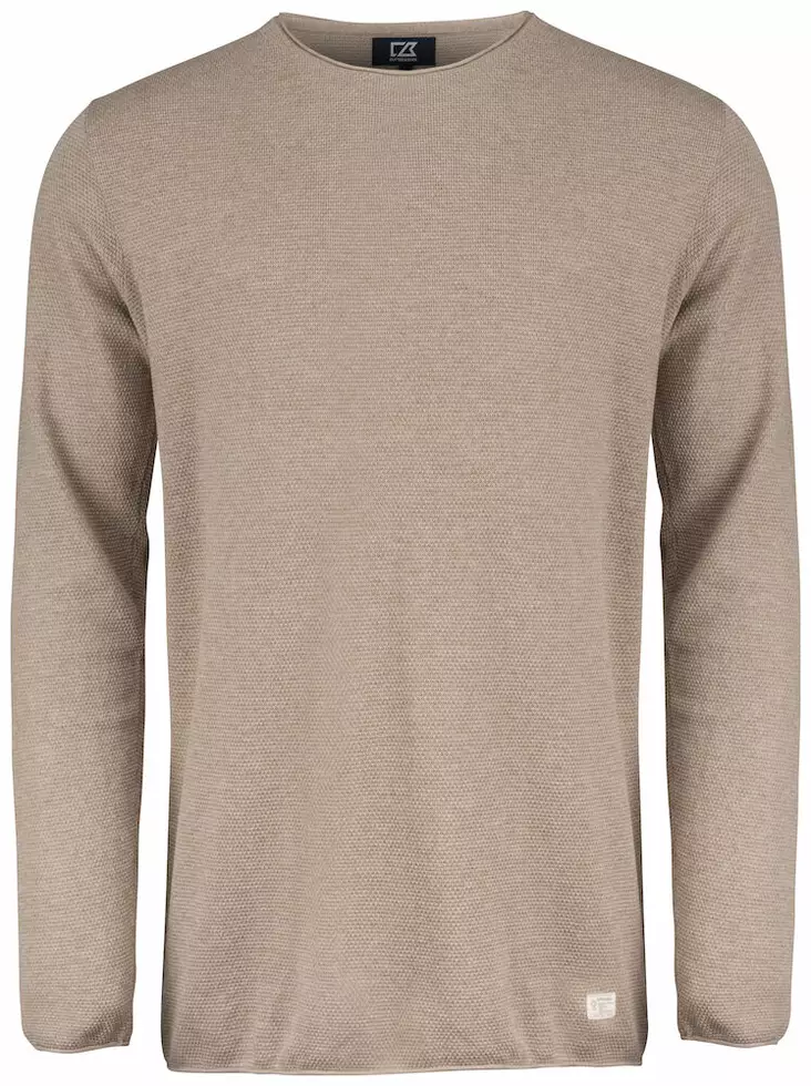 C&B Carnation Sweater, Taupe Melange - Cutter & Buck Vaatteet - 355426-860 - 1
