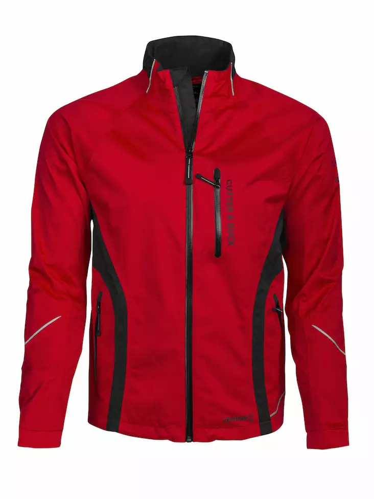 C&B Lord Rain Jacket Men's, Kirkkaanpunainen - Cutter & Buck Vaatteet - 351041-2430 - 1