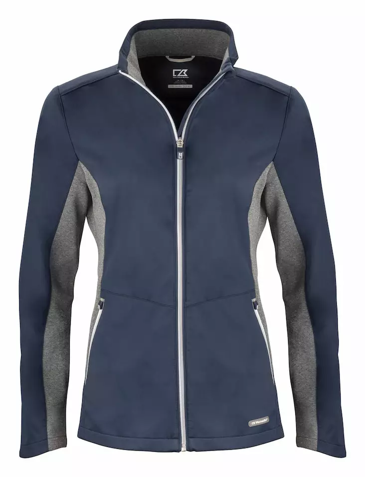 C&B Navigate Softshell Jacket Ladies, Dark Navy - Cutter & Buck Vaatteet - 351459-580 - 1