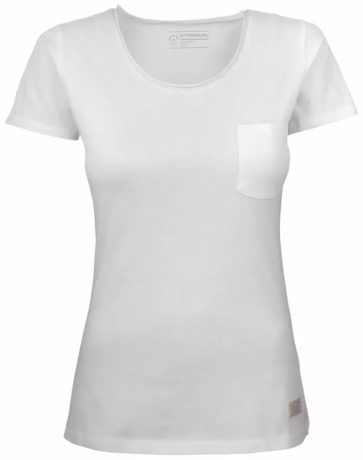 C&B Pacific City Tee Ladies, White - Cutter & Buck Vaatteet - 353401-00 - 1
