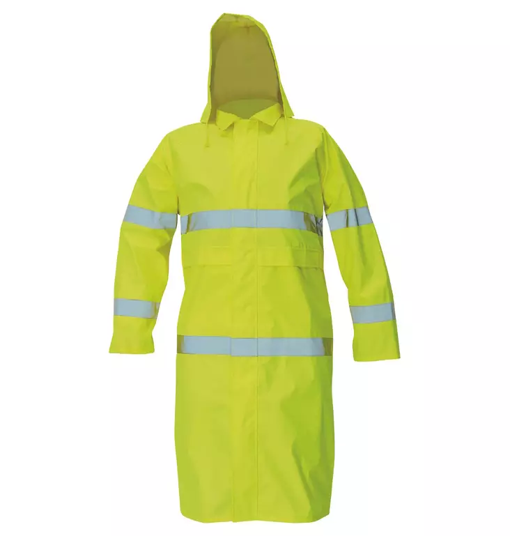 Cerva Gordon Pitkä HV Sadetakki LK3, Keltainen - Huomiosadeasut - 0311006770 - 1